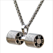 Fitness Dumbbell Barbell Pendant