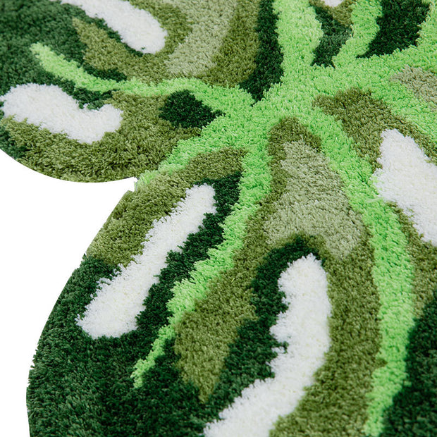 Monstera Deliciosa Ultra-fine Plush Irregular Carpet